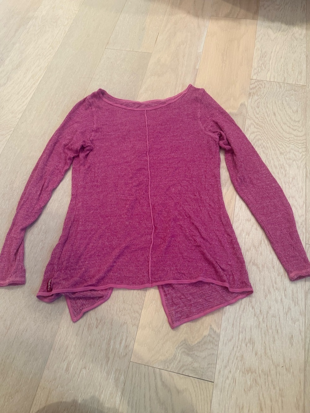 Hard-Tail Lightweight Long Sleeve Knit Pink Top